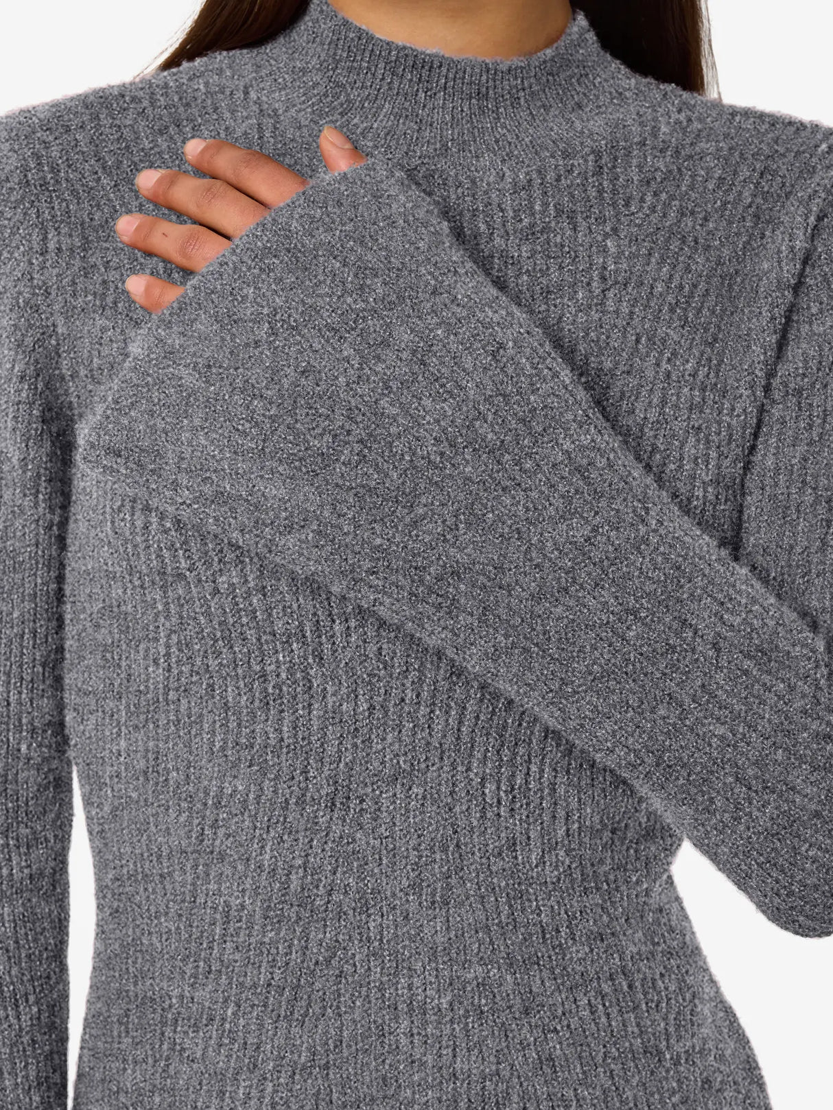 Medium Grey Melange Kjole fra Noisy May - 27034892