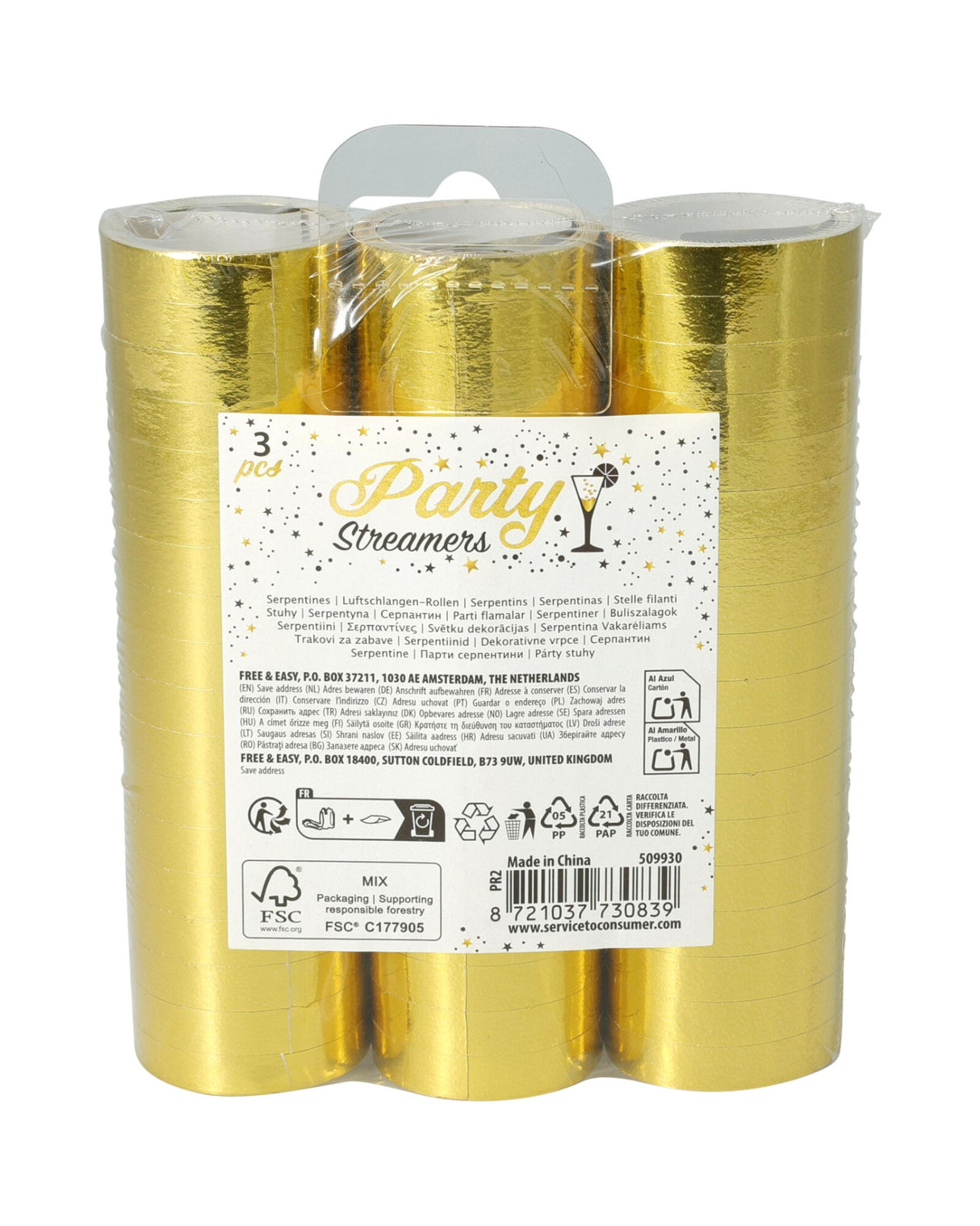 Serpentiner 3 ruller