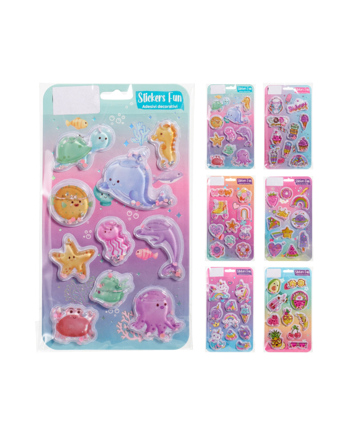 3D Stickers – 10 klistermærker