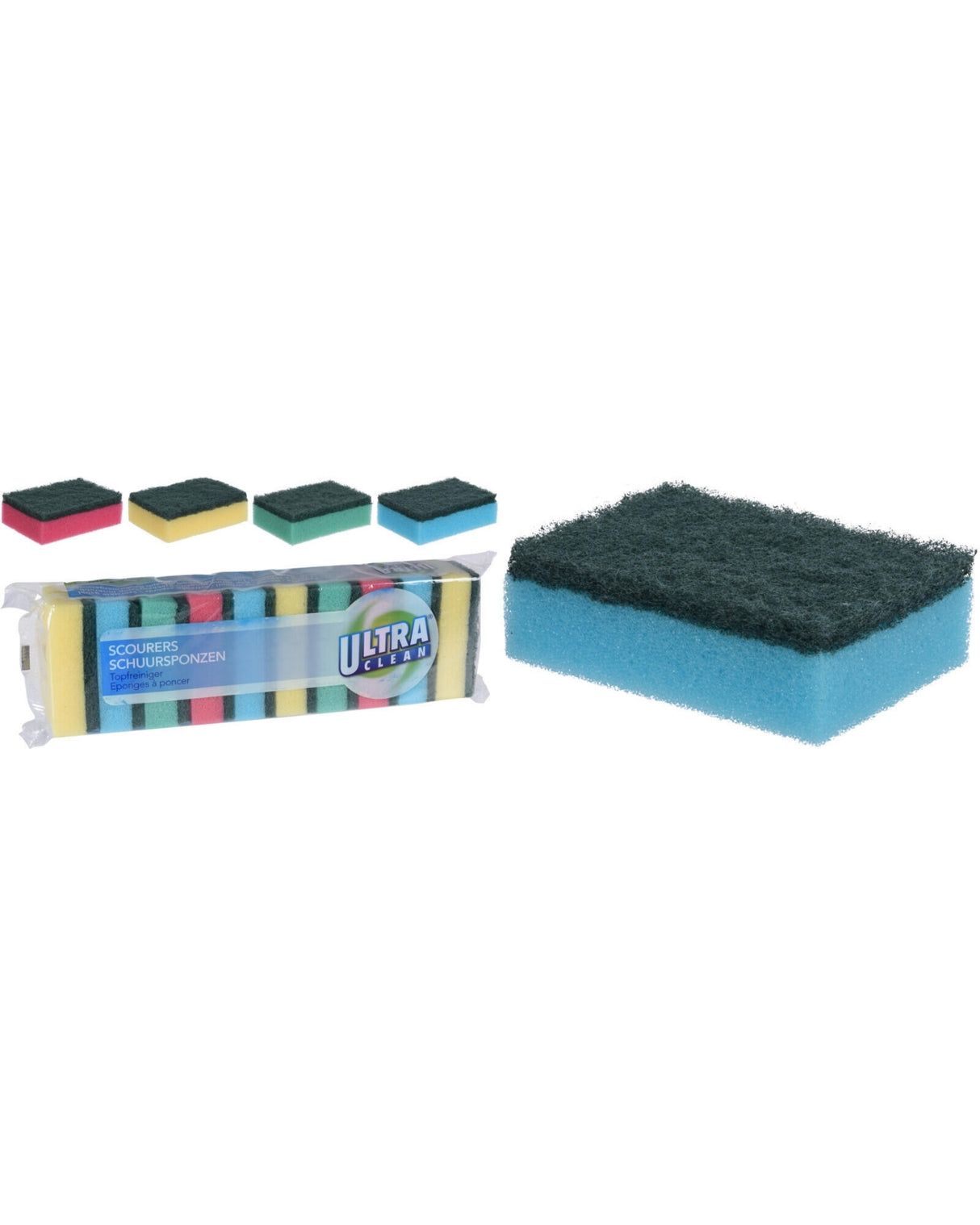 Rengøringssvampe 10 stk. 80x50mm