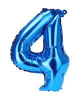 Folieballon tal 1 stk i Blå