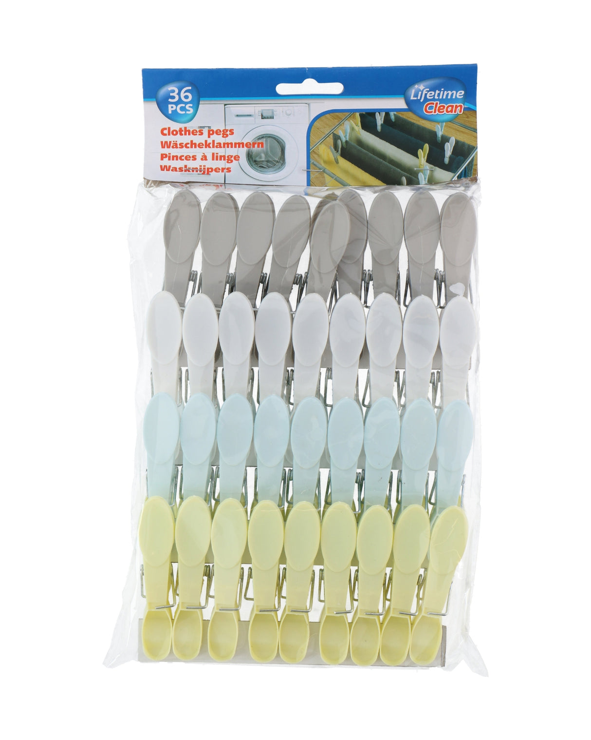 Tøjklemmer i plast 36 stk