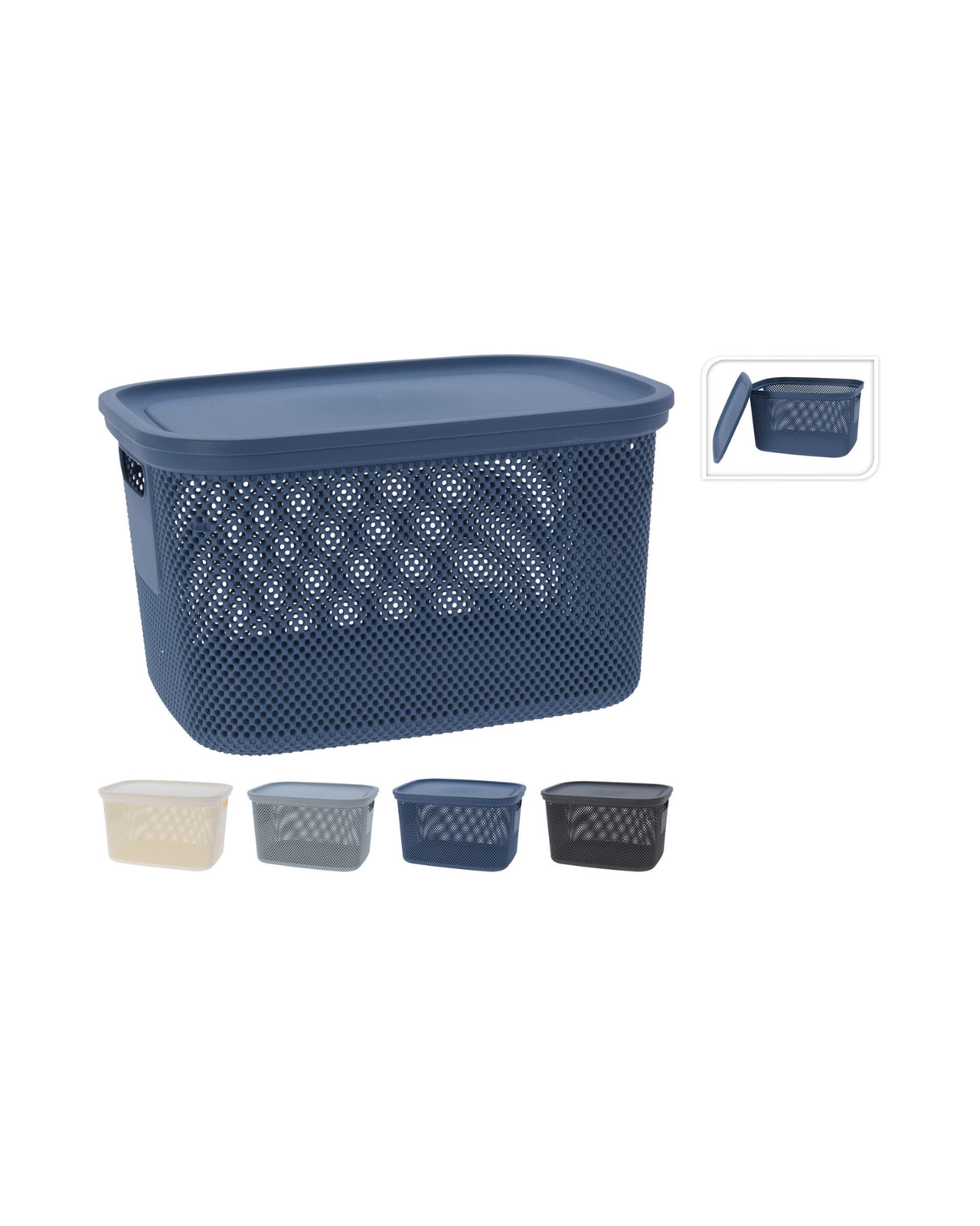 Opbevarings kasse med låg - 380x285x222 mm