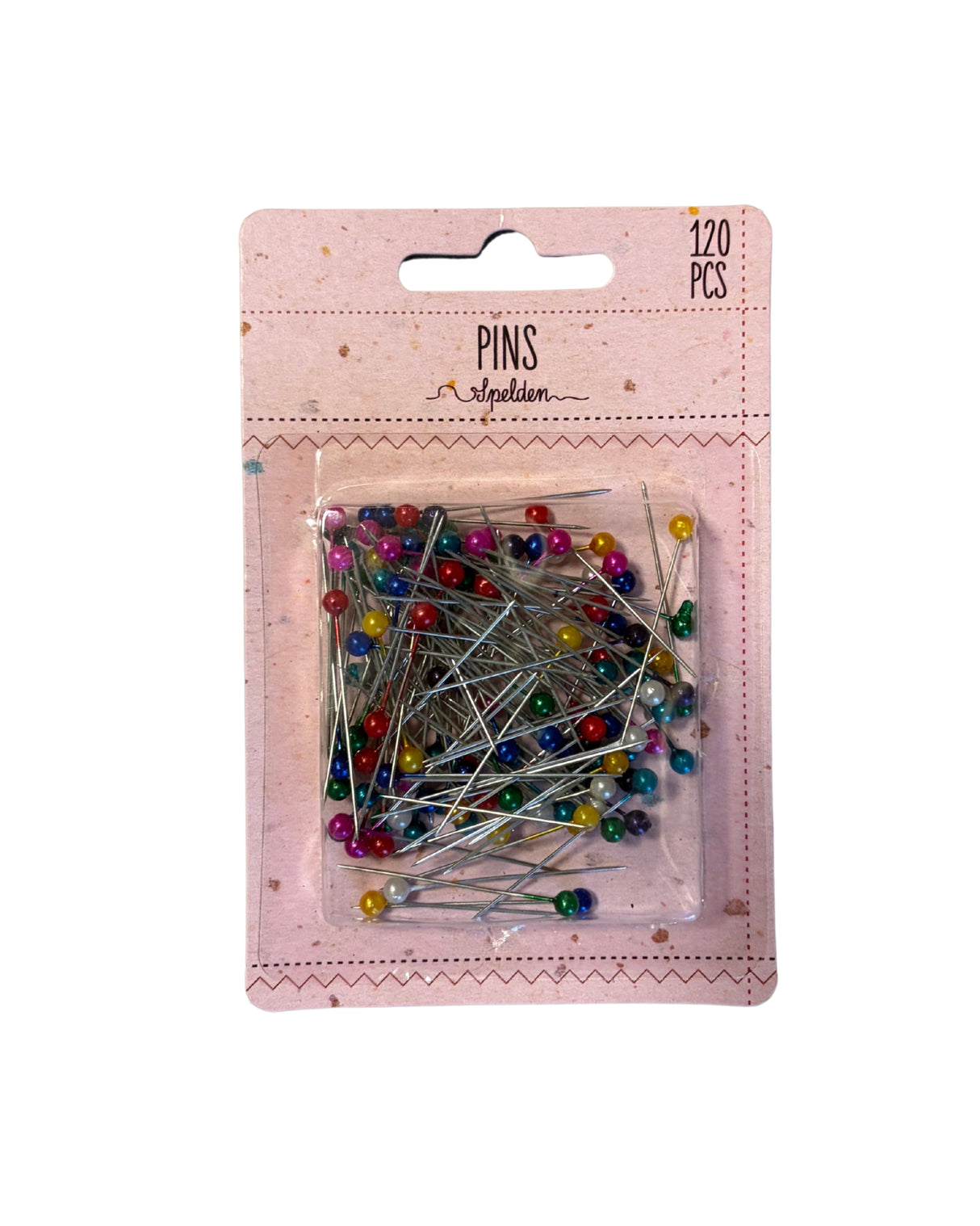 Knappenåle sæt med 120 stk. – 37 x 3 x 3 mm