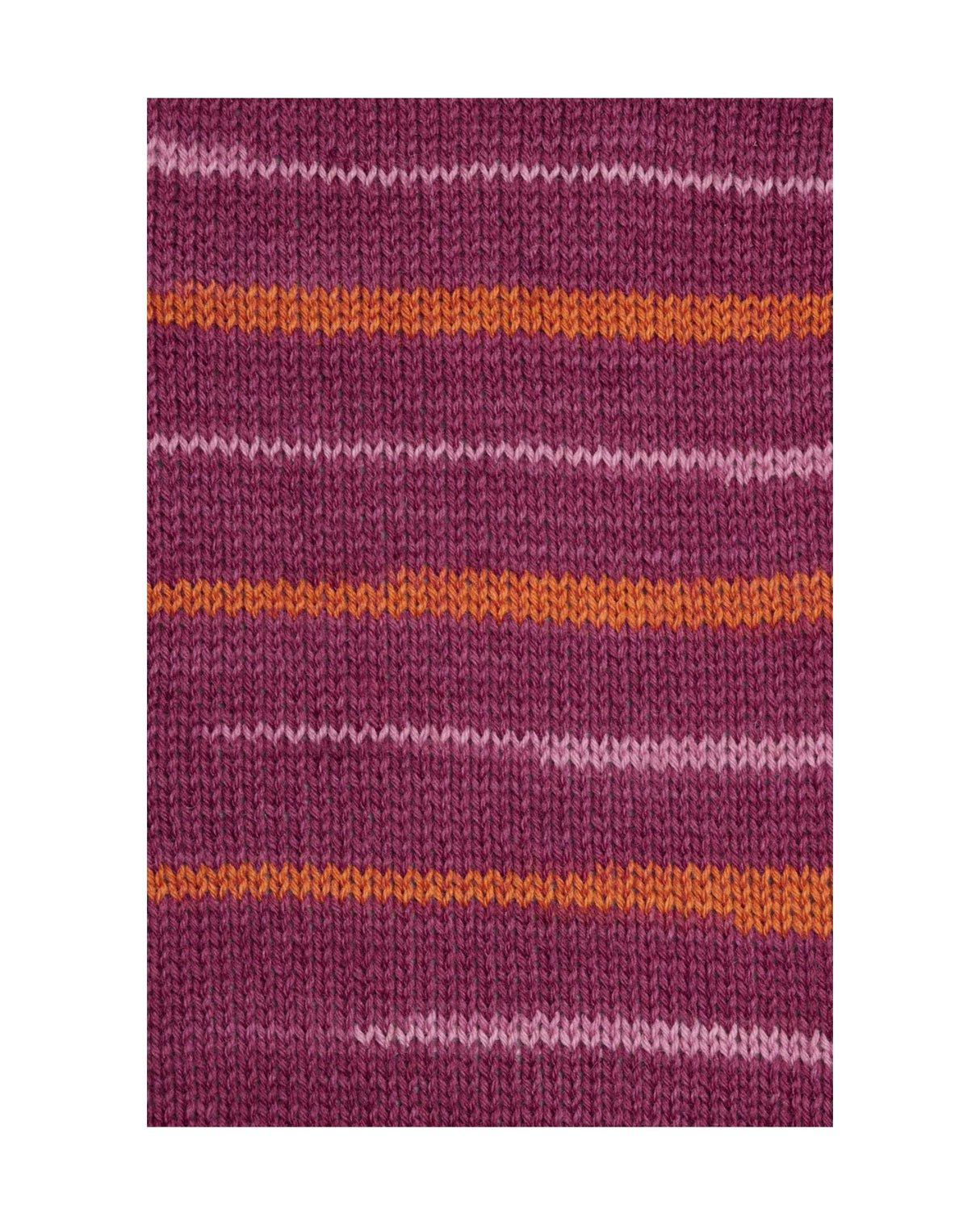 Just Sock Wool 50g - Fv.6 Vinrød/Græskar/Rosa  - Fra Mayflower