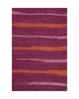 Just Sock Wool 50g - Fv.6 Vinrød/Græskar/Rosa  - Fra Mayflower