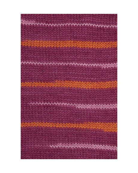 Just Sock Wool 50g - Fv.6 Vinrød/Græskar/Rosa  - Fra Mayflower