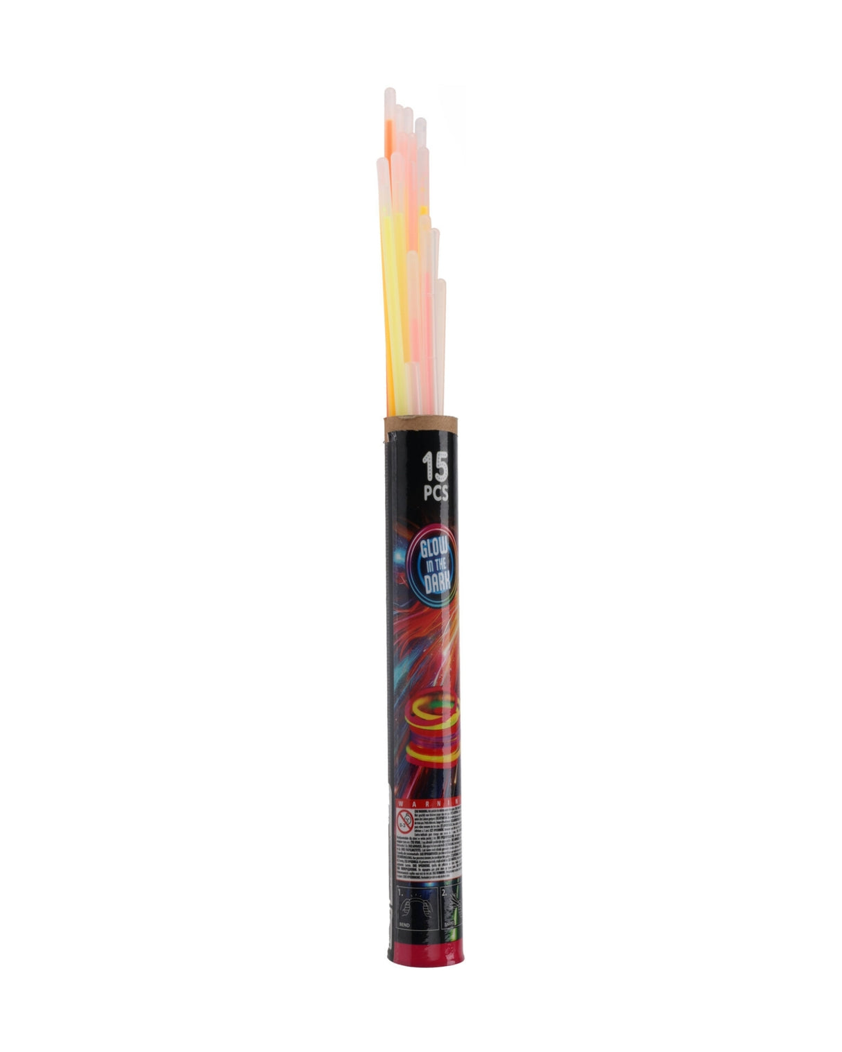 Glow sticks - Selvlysende pinde 15 stk. (22 cm)