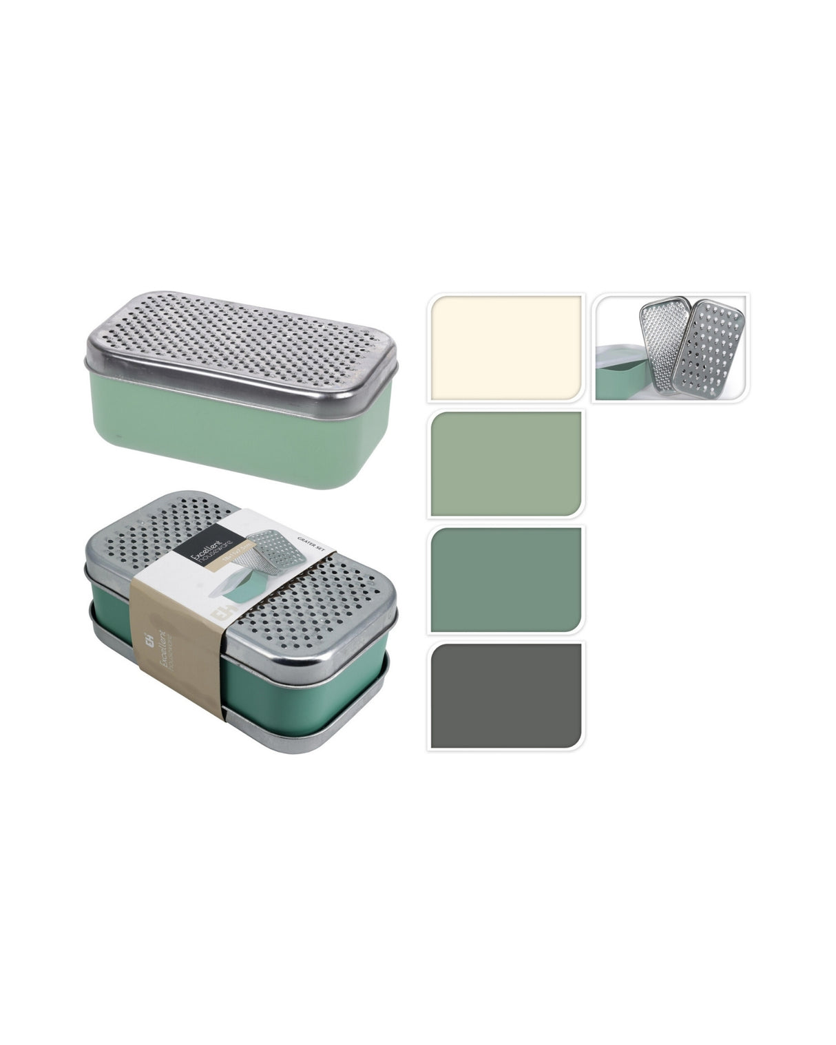 Rivejern med beholder – 2 riveflader