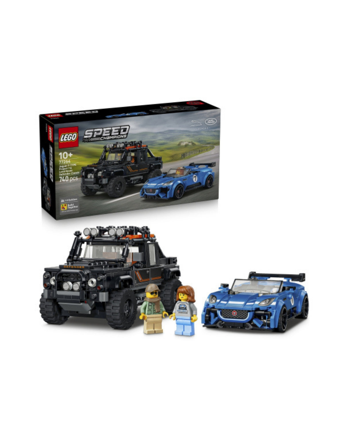 LEGO 77264 Jaguar Project 7 og Land Rover Defender