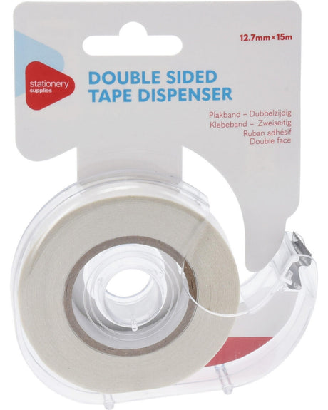 Double-sided adhesive tape in holder