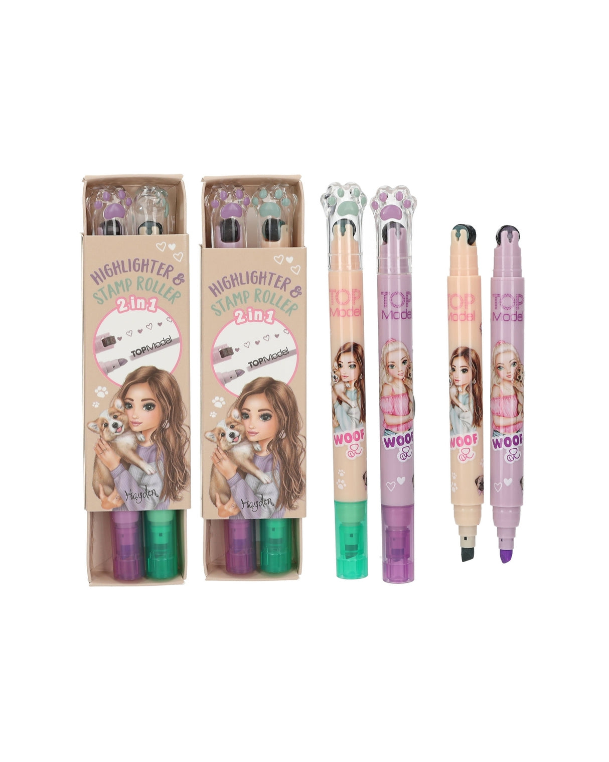 TOPModel Books and Pencils Eraser Set