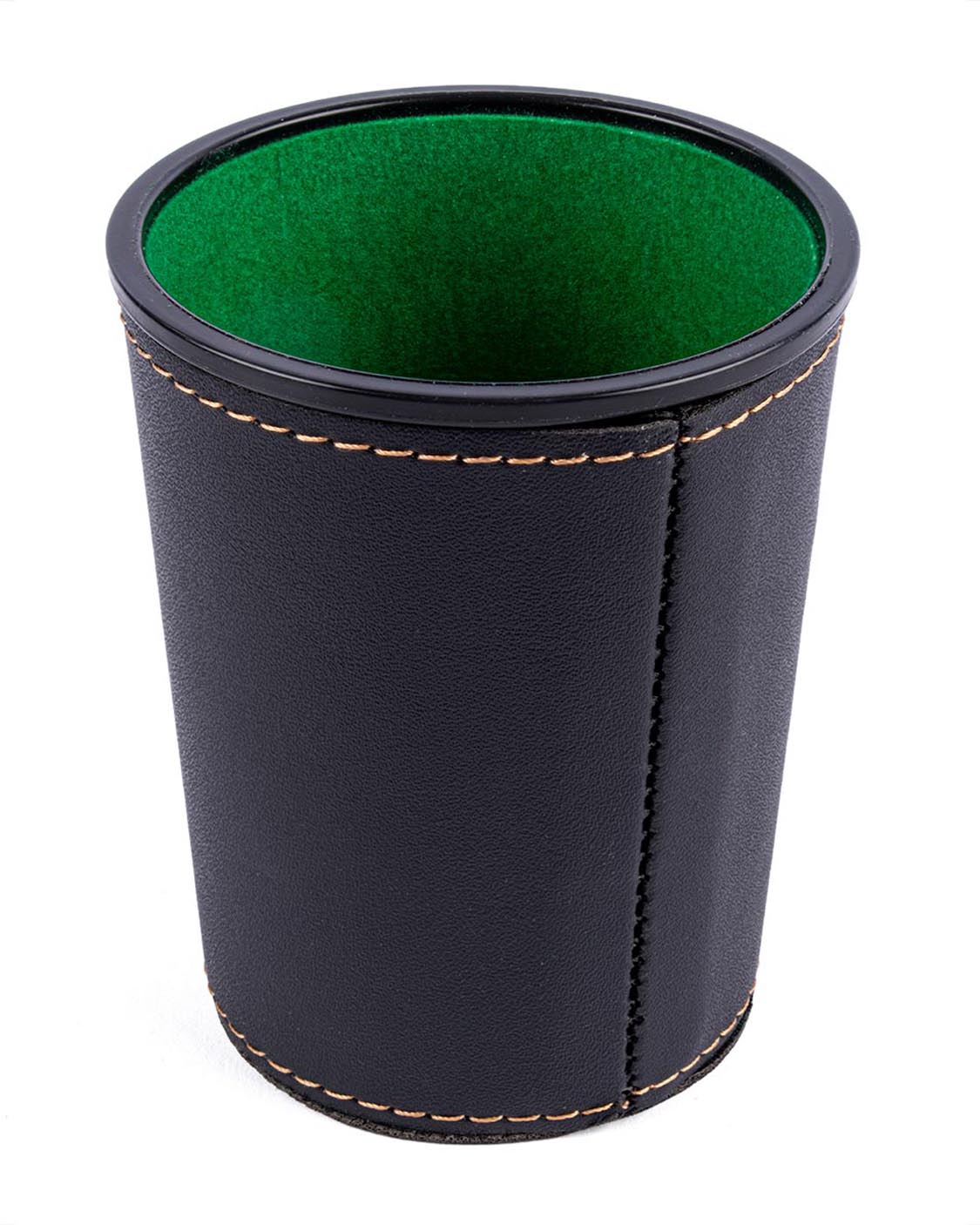 Raflebærger i sort PU 9 cm