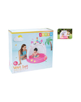Babypool med solskærm – Enhjørning-design