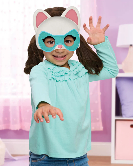 Disney Jr. Super Kitties Hero Mask. Hvid