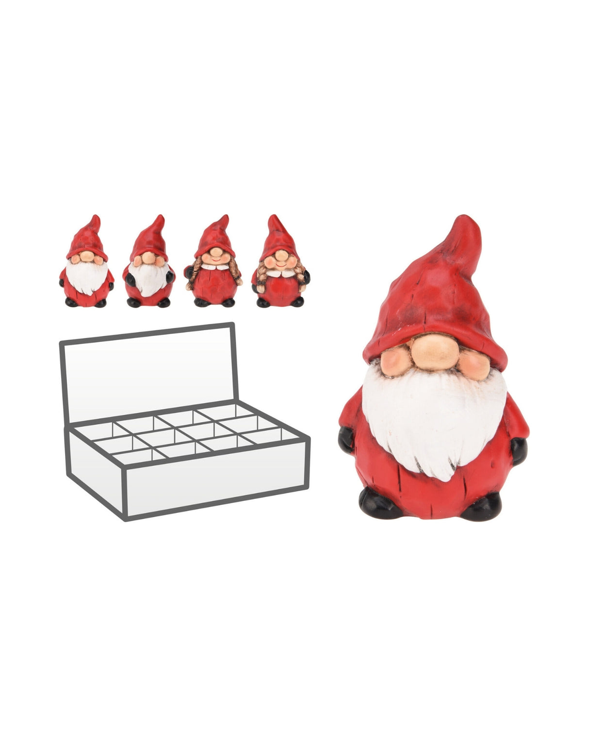 Santa standing 87mm 1 pc