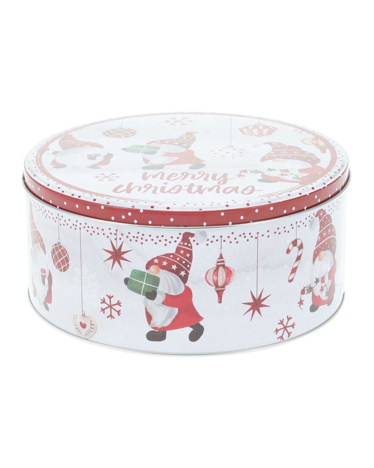 Kagedåser 3 stk runde med juledesign