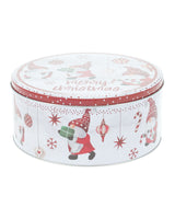 Kagedåser 3 stk runde med juledesign