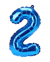 Folieballon tal 1 stk i Blå