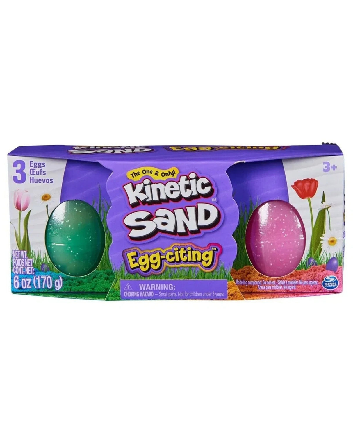 Kinetic Sand Egg Citing 3 Pack
