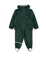 Mørkegrøn - Darkest Sprouse - mikk-line - regnsæt med smæk regnbukser - 33145