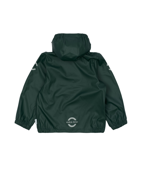 Mørkegrøn - Darkest Sprouse - mikk-line - regnsæt med smæk regnbukser - 33145