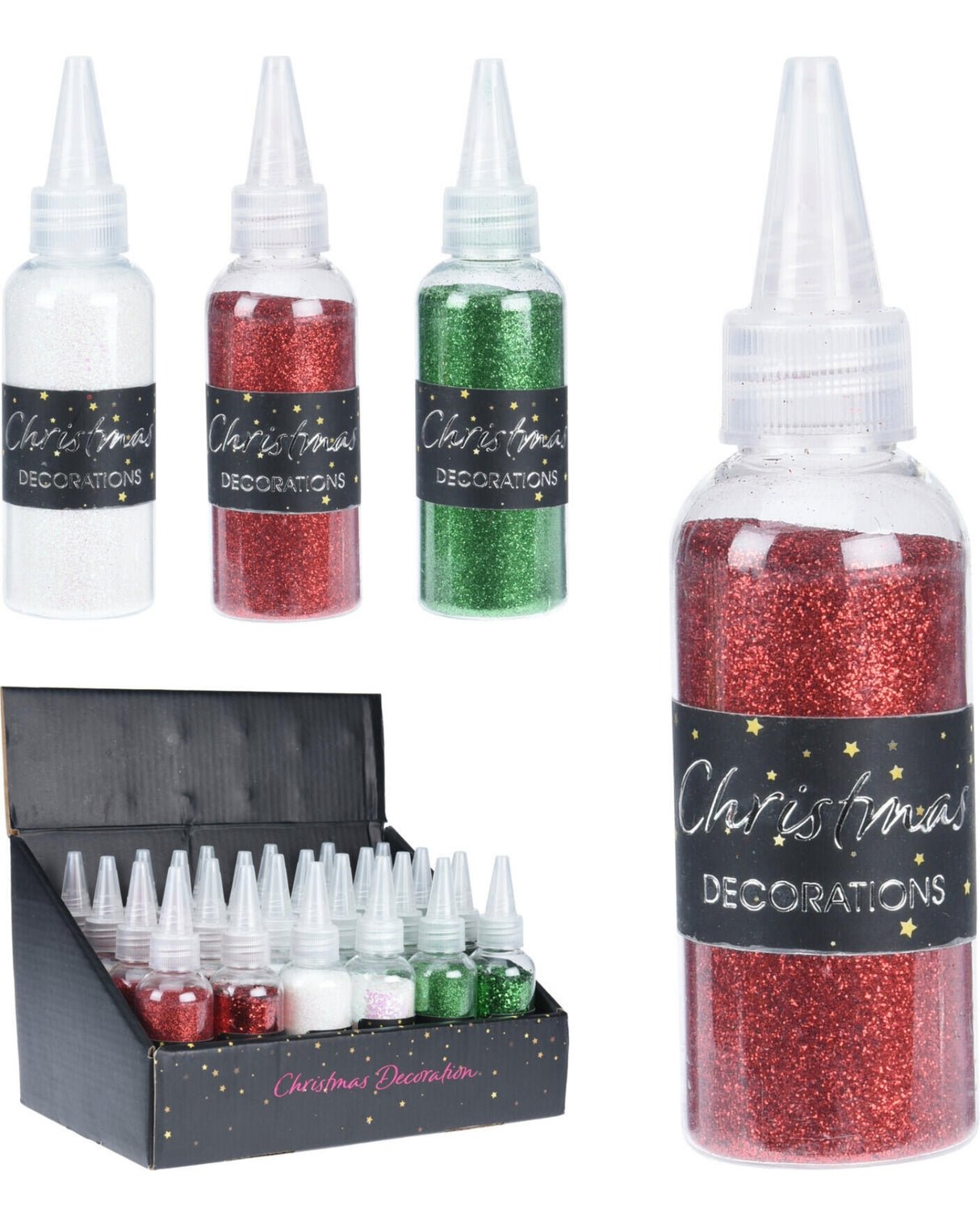 Glitter i flaske 40gr 1 stk