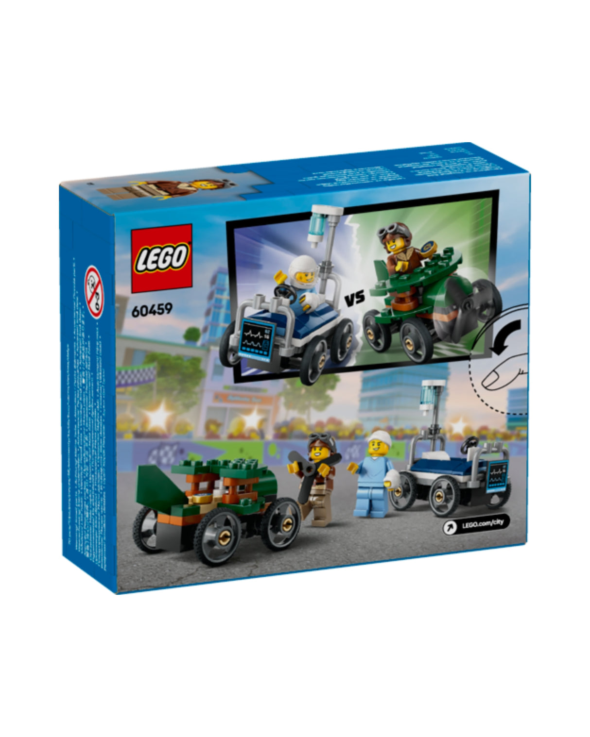 LEGO 60459 Race Car Pack - Plane to Hospital Bed - LEGO City