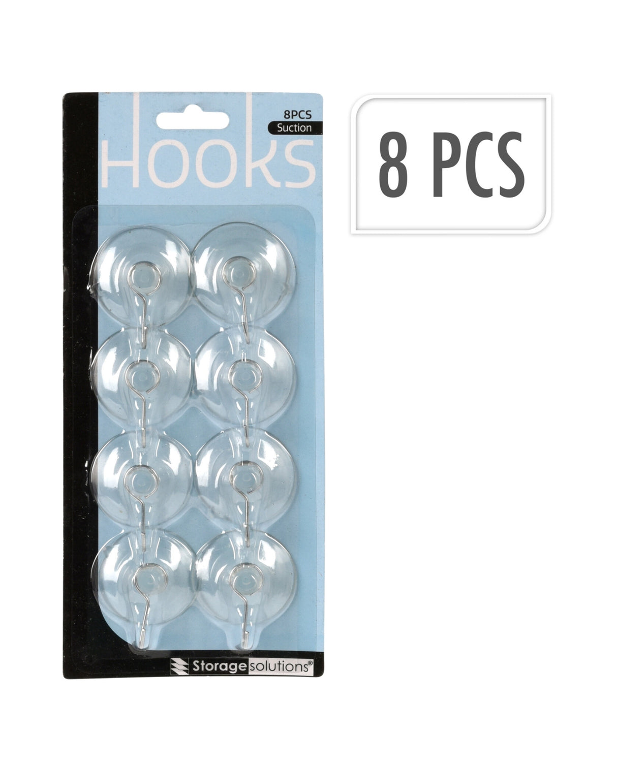 Sugekroge PVC – 4 cm, 8 stk.