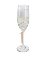 Champagne glass with gel candle 21cm 1pc