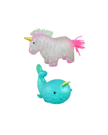 Squeeze Dyr med perler 9cm 1stk