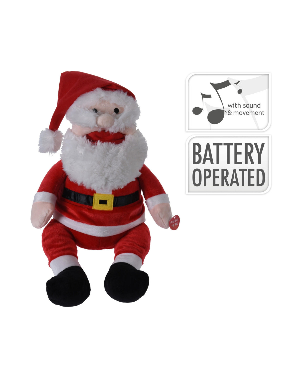 Julemand i plys - Dansende