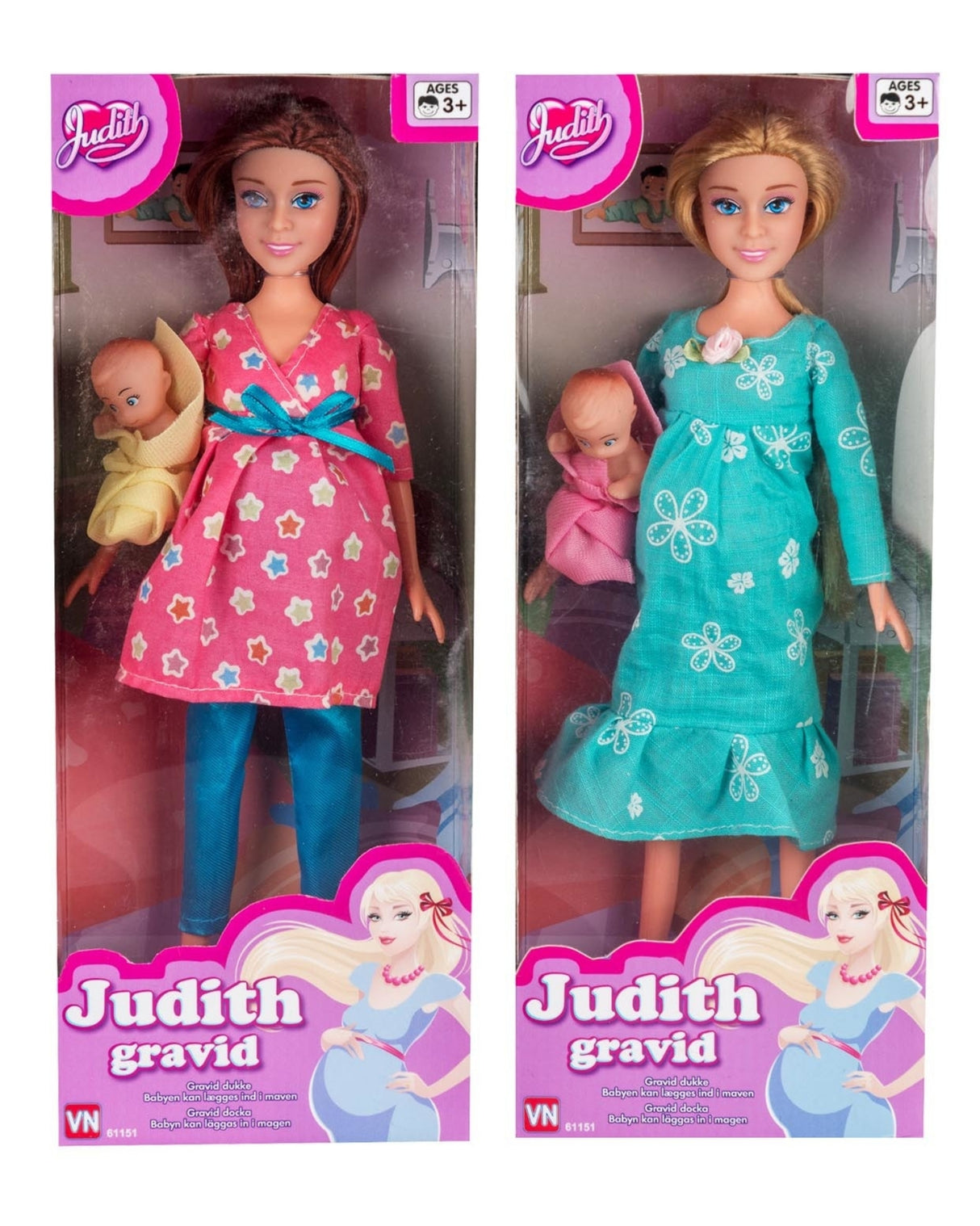 Judith gravid med baby