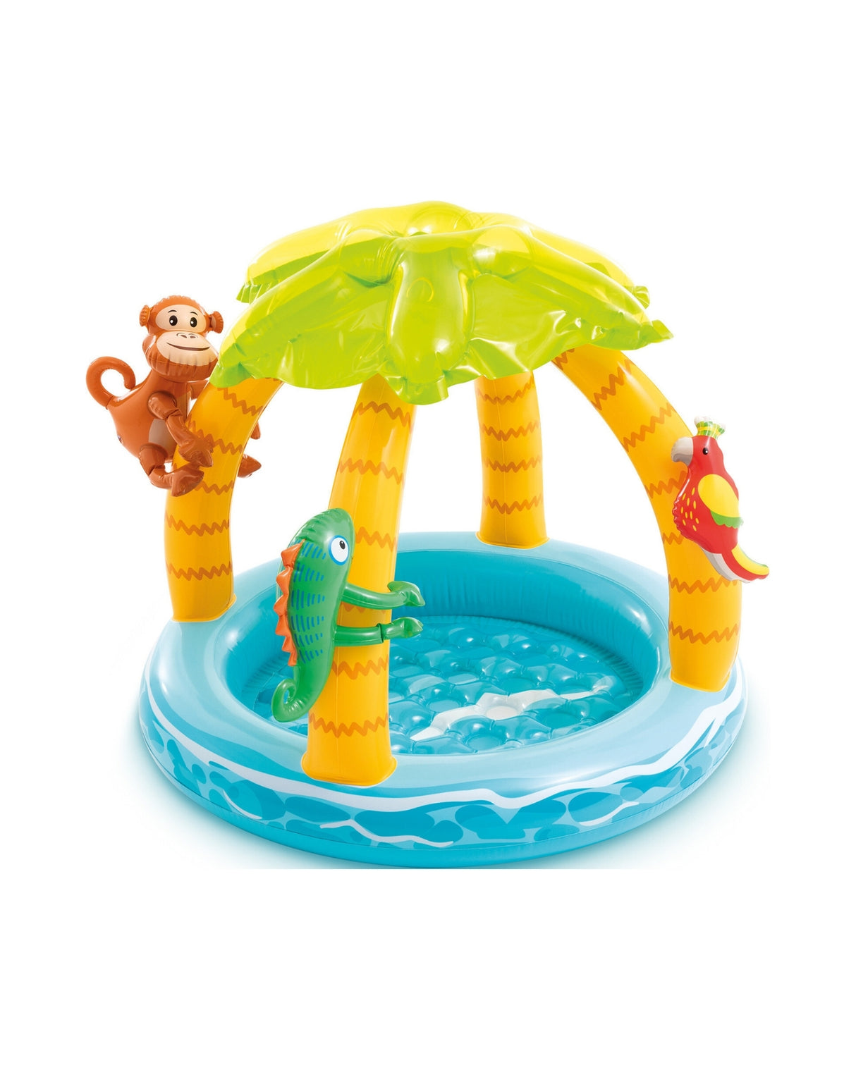 Babypool med baldakin – palmedesign