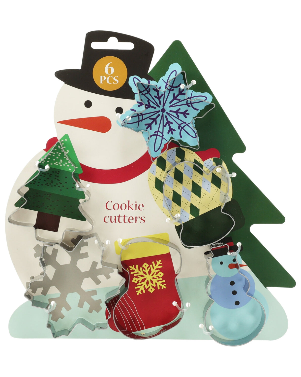 Småkage ud stiks forme 6 stk - Jule design