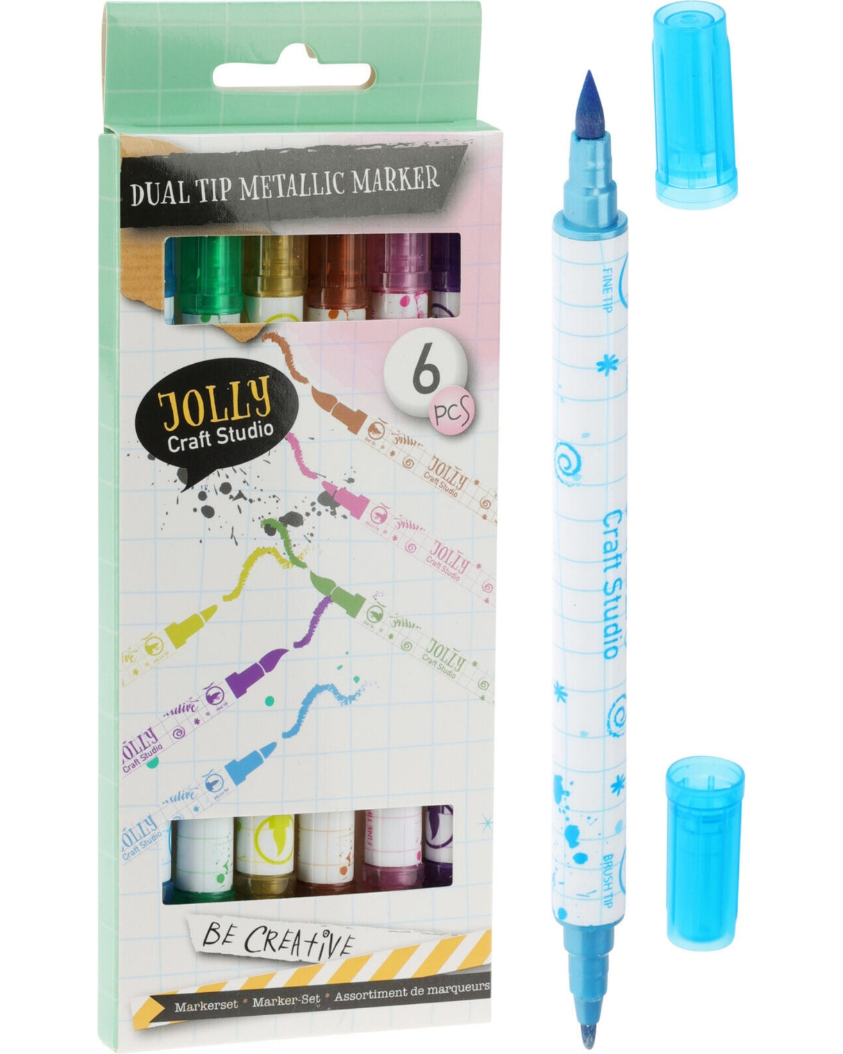 Tusser tyk/tynd 6 stk