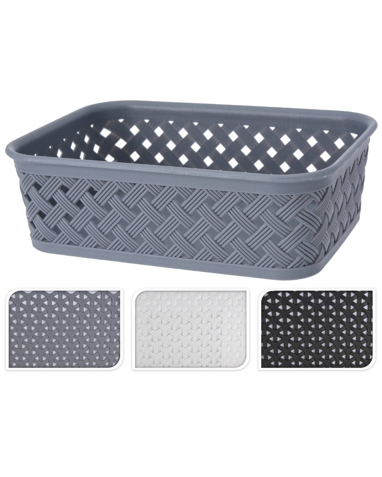 Plast kurv 1 stk 20x15x6 cm