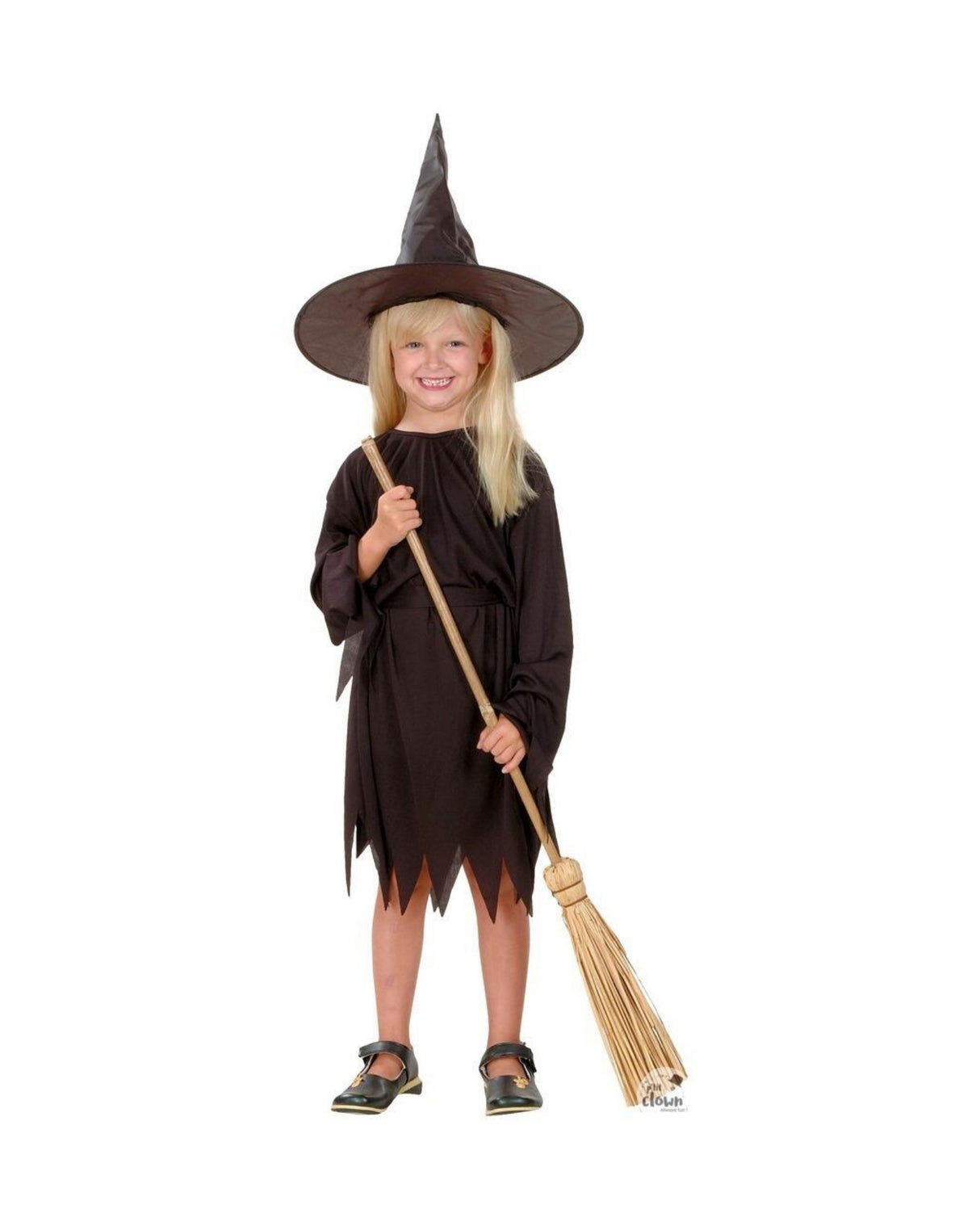Witch costume - kids - black - 5/6 years