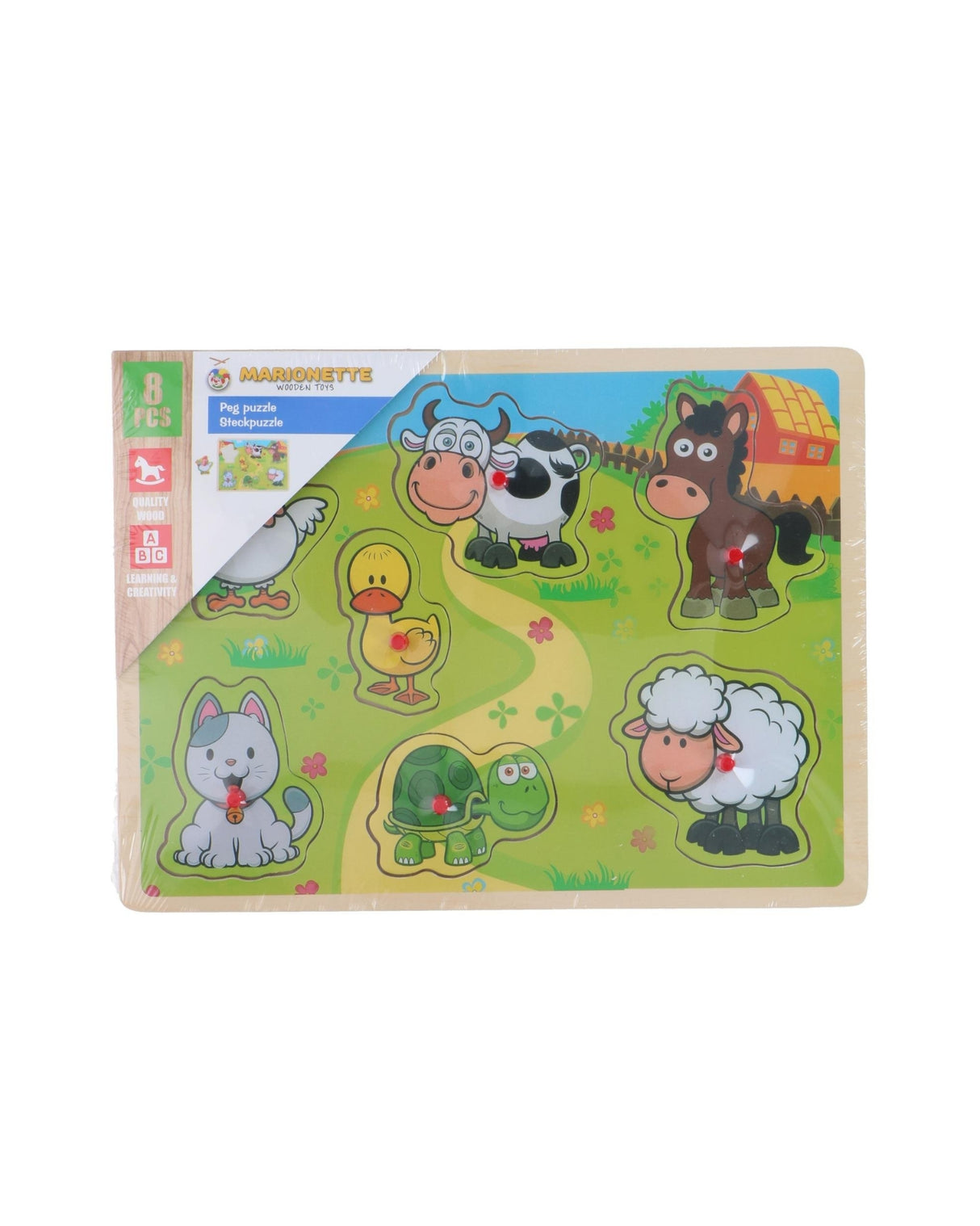 Knoppuslespil med 9 brikker