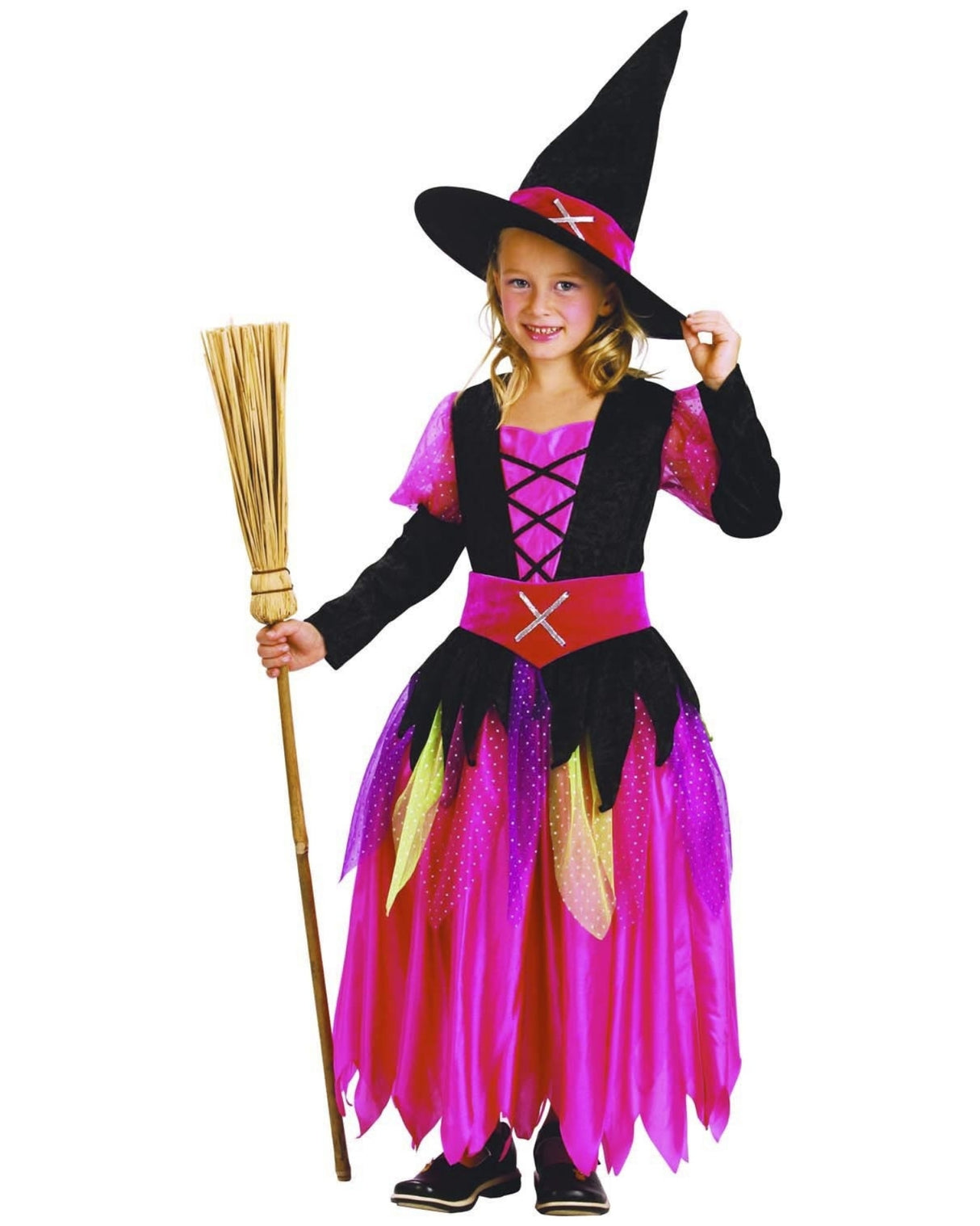 Pink Heks med hat 160 cm