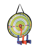 Kastespil med 4 økser og målskive