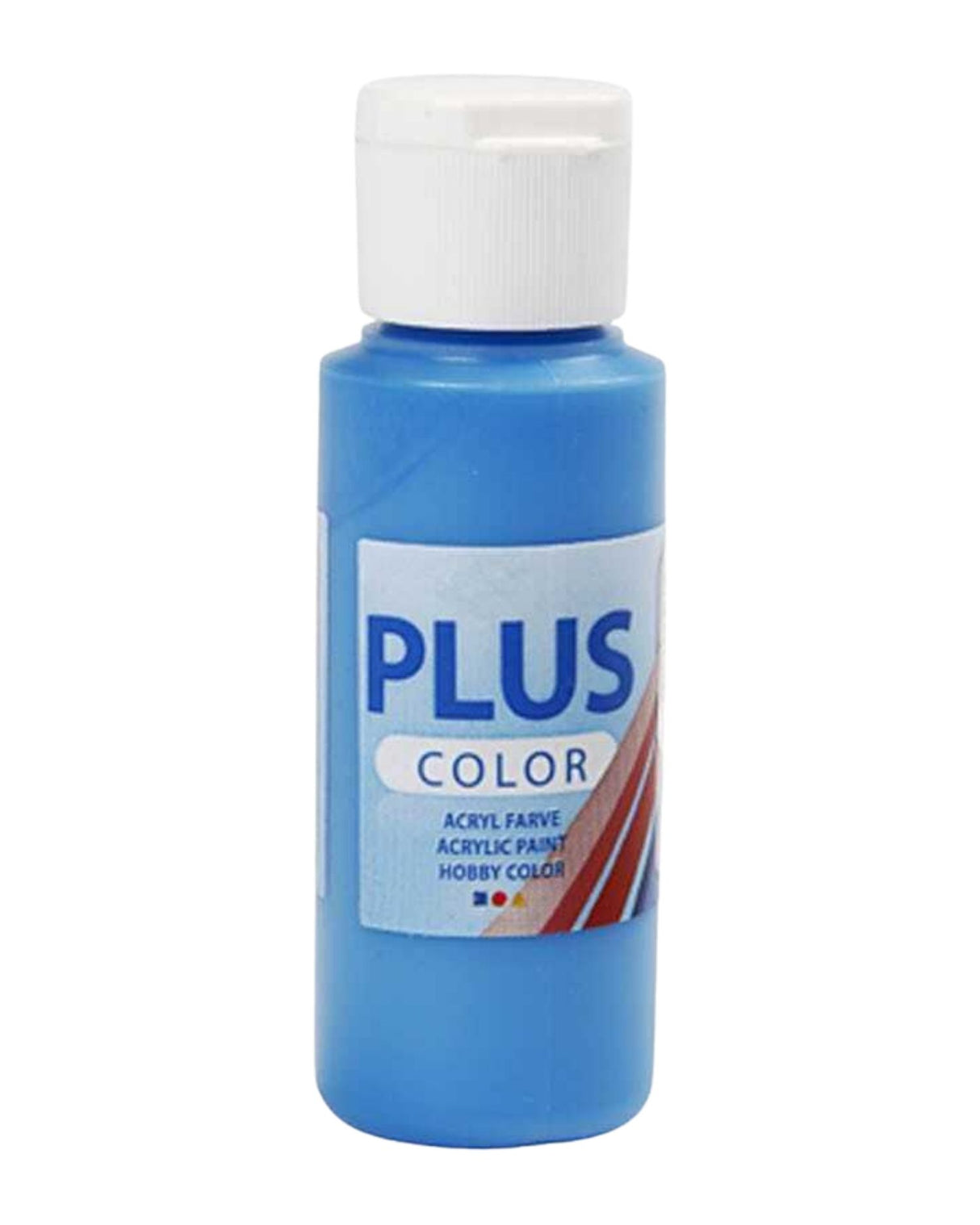 Plus Color craft paint, primary blue, 60 ml/ 1 bottle.