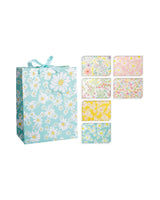 Lille gavepose med blomsterdesign – 23 x 18 x 10 cm