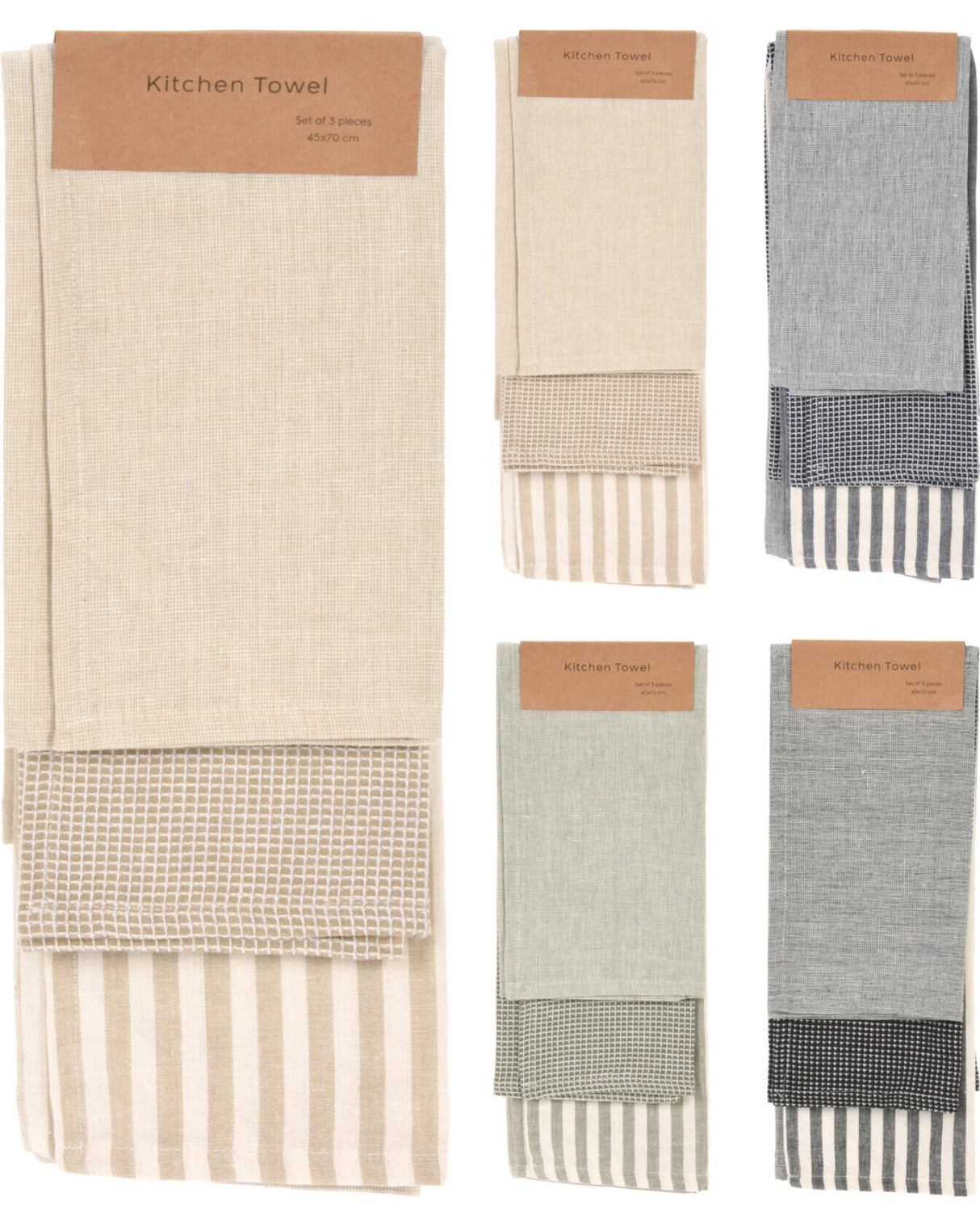 Viskestykke 45x70cm 3 stk