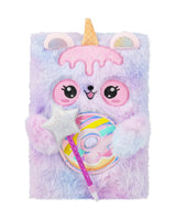 Notesbog A5 med plys og hængelås - Dagbog