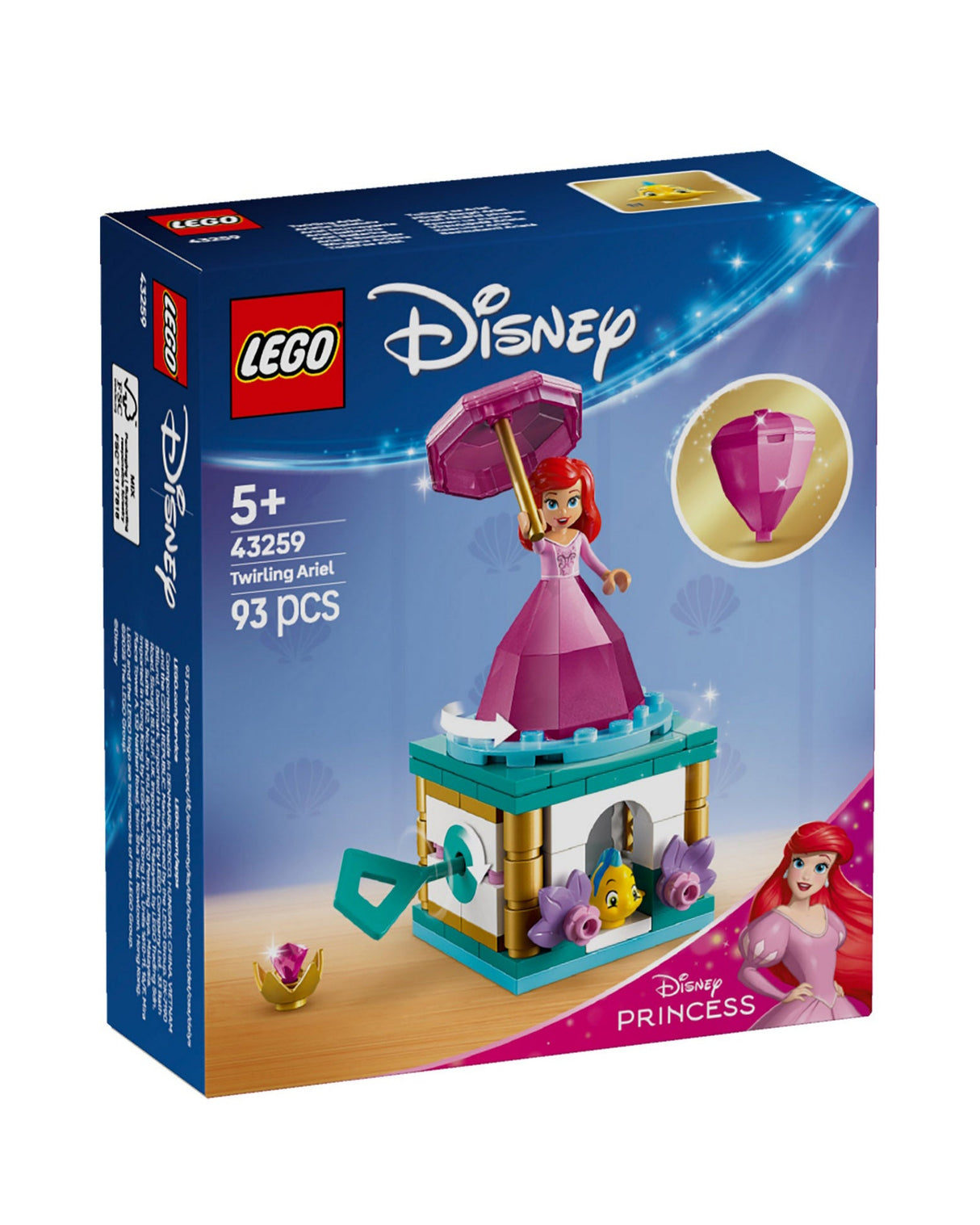 LEGO 43259 Snurrende Ariel - LEGO Disney