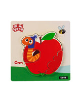 DR Træpuslespil, 3 brikker, 4 asst.