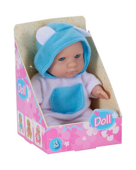 Dukke 10 cm med tøj