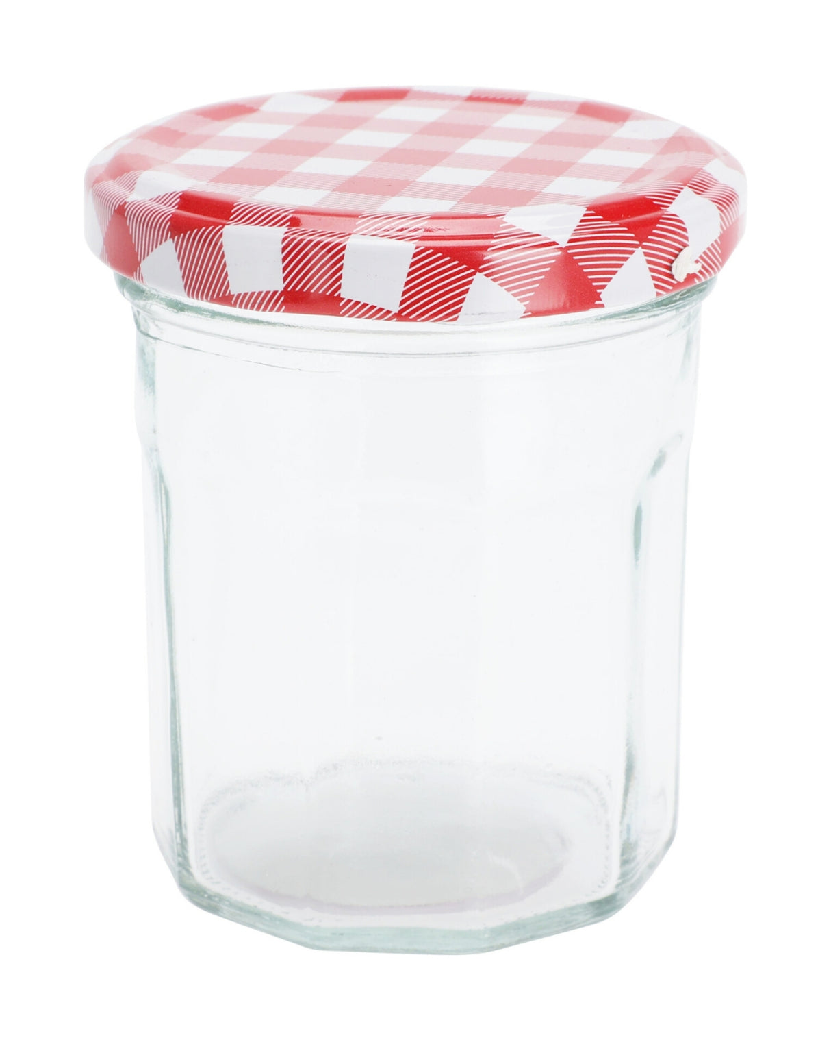 Storage jar with metal lid