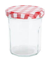 Storage jar with metal lid